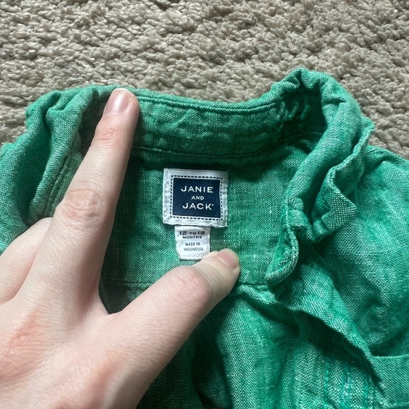 Baby boy linen button down - Picture 2 of 6